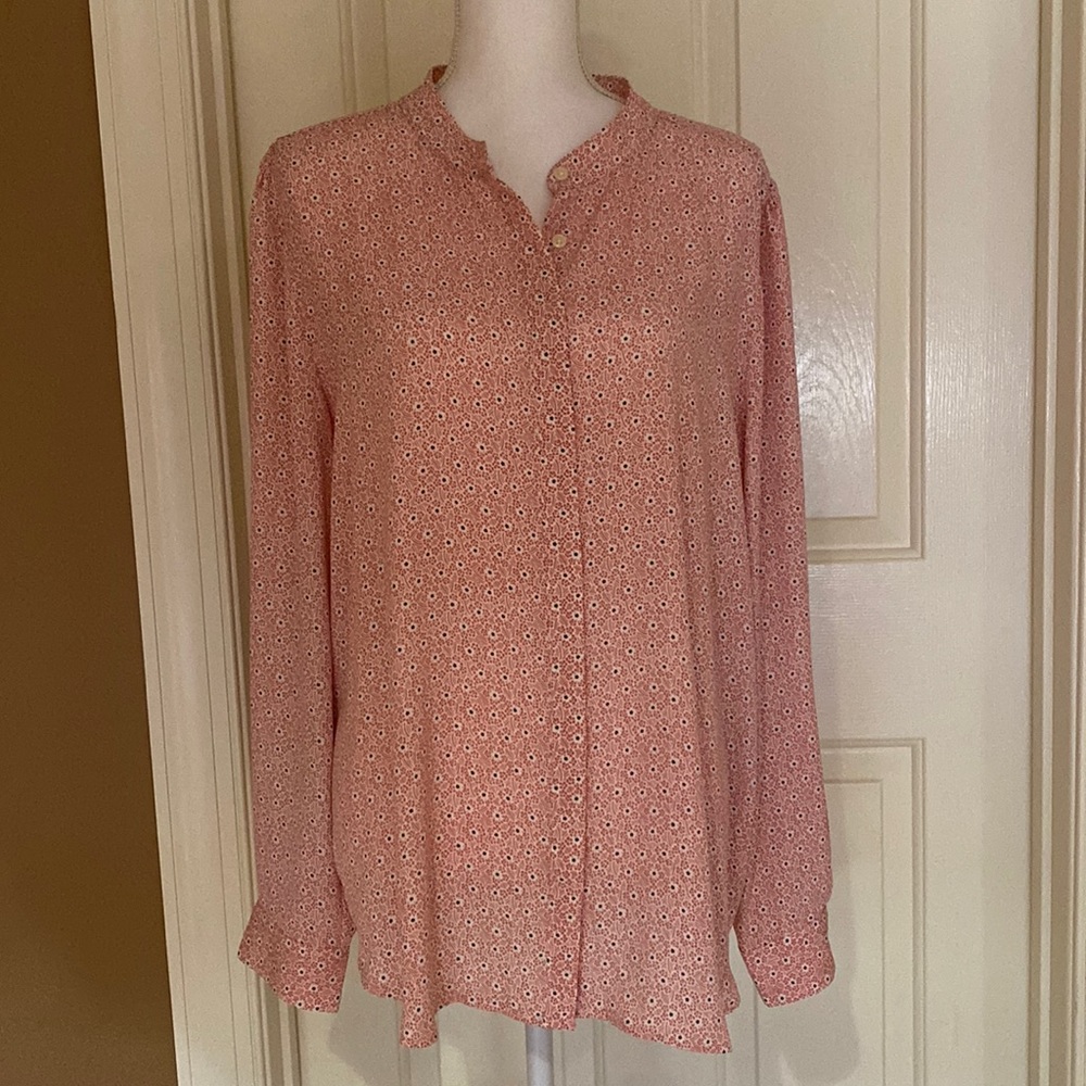 NWT LOFT Floral Button down blouse